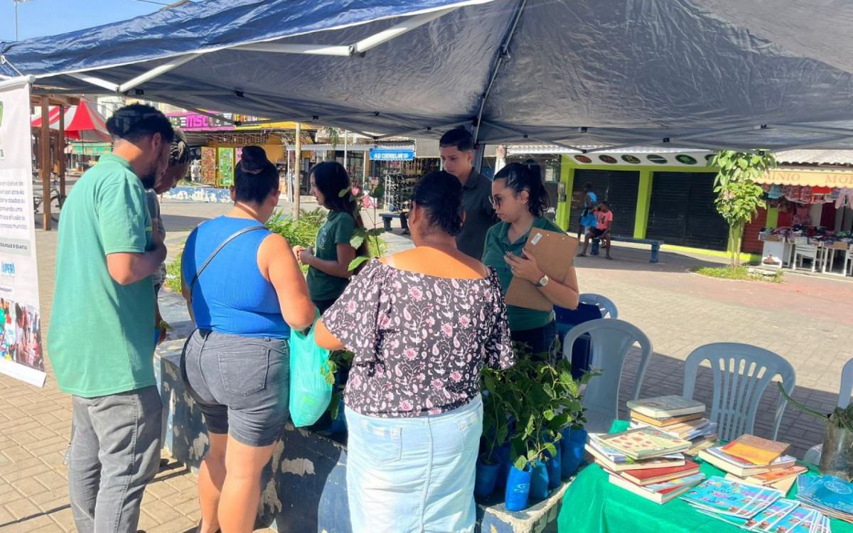 Os participantes também receberam orientações sobre o plantio e a preservação dessas espécies
