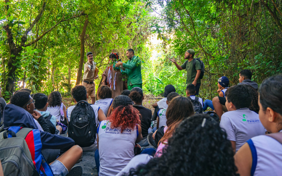 Durante o evento de reabertura, foram realizadas trilhas guiadas