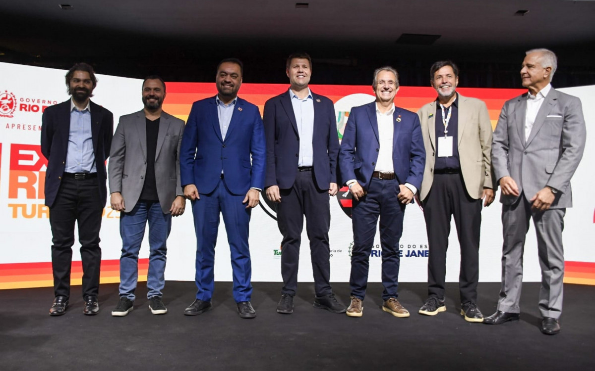 Governador Cláudio Castro anuncia parceria com clubes cariocas para promover o turismo do Rio durante o Mundial de Clubes da FIFA 2025 - Sylvia Freitas / Agência O Dia