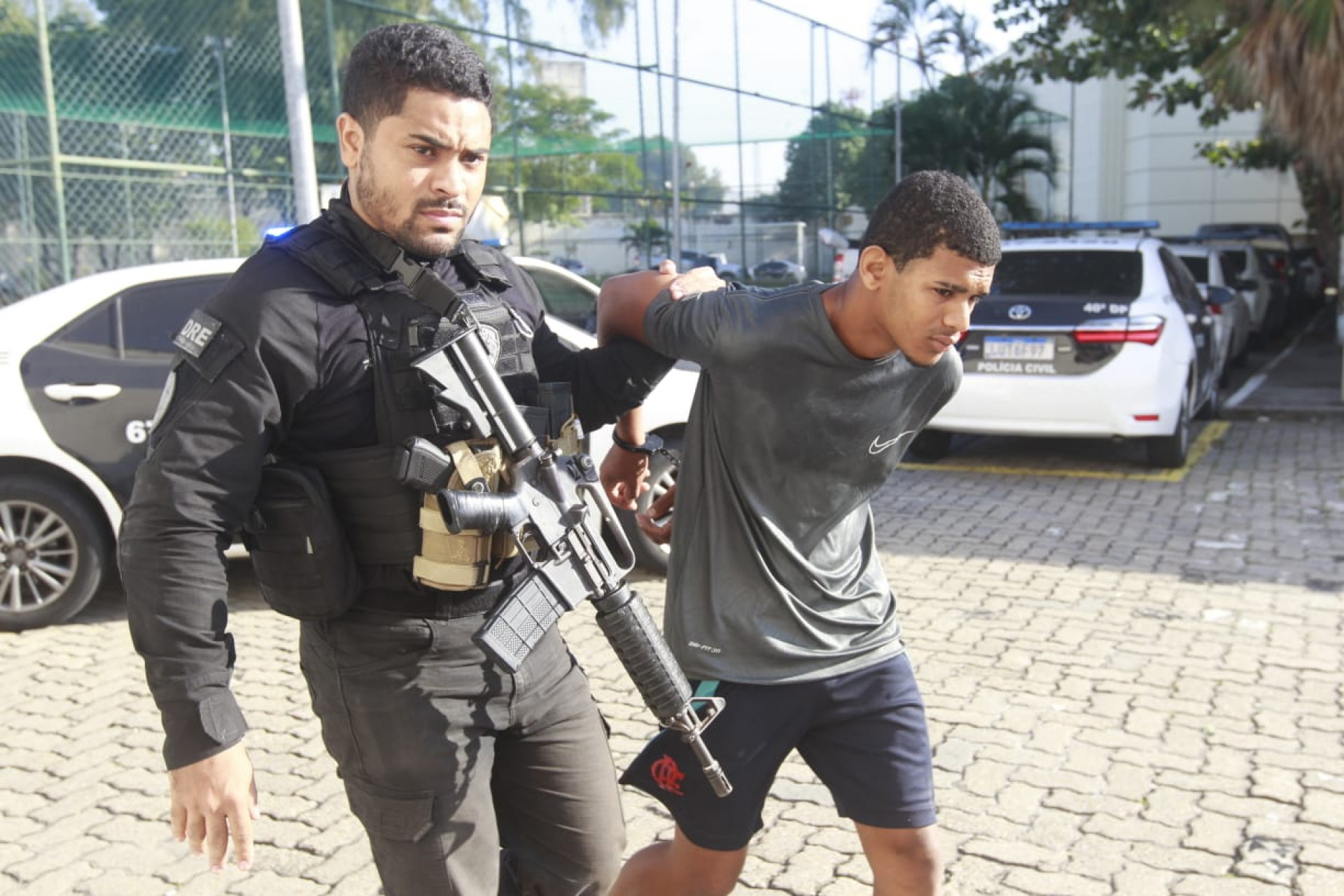 Presos em operação contra 'braço' do CV foram encaminhados à Cidade da Polícia - Reginaldo Pimenta/Agência O DIA