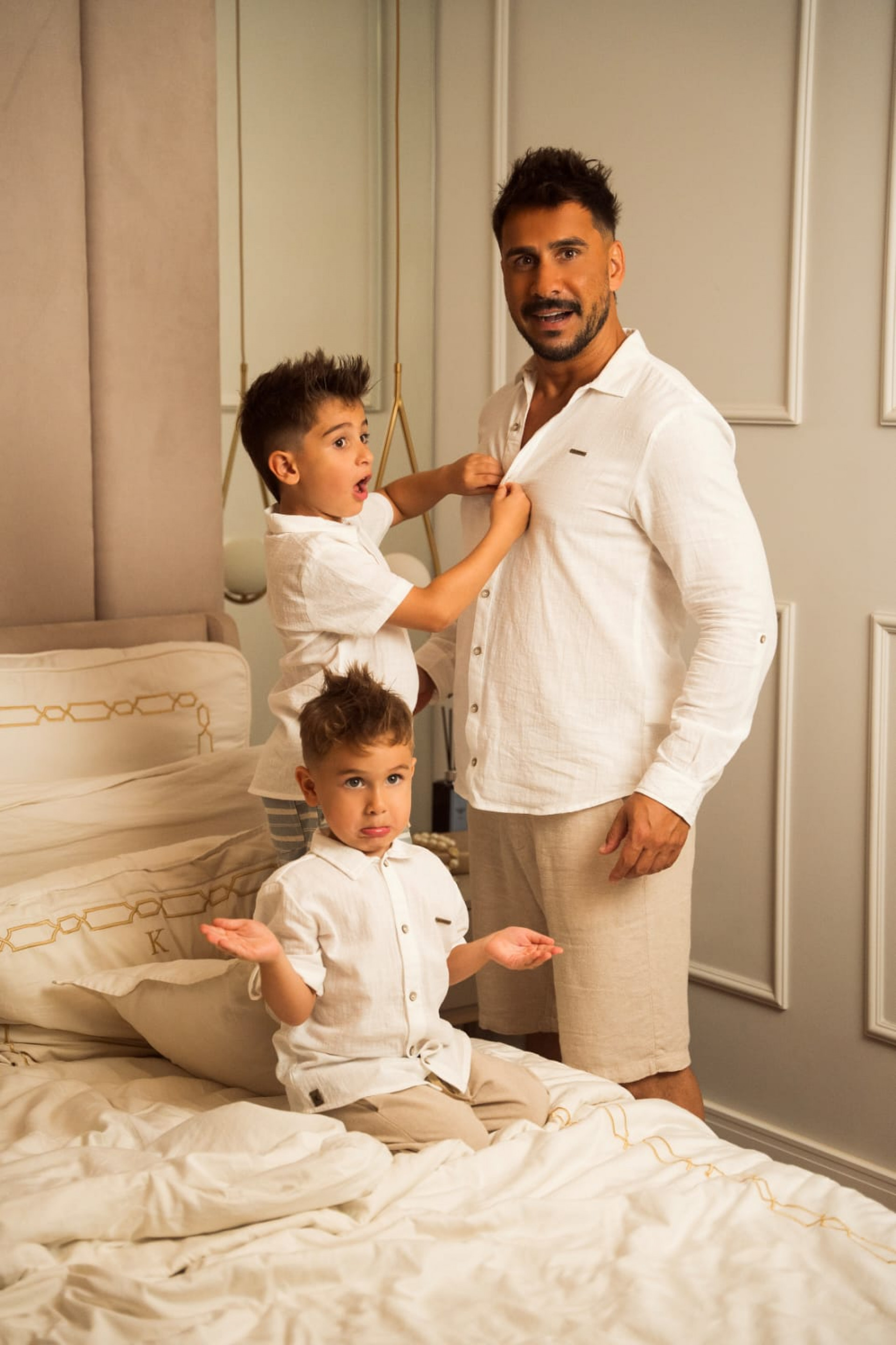 Julio Rocha e família - Reprodução/ João Ribeiro