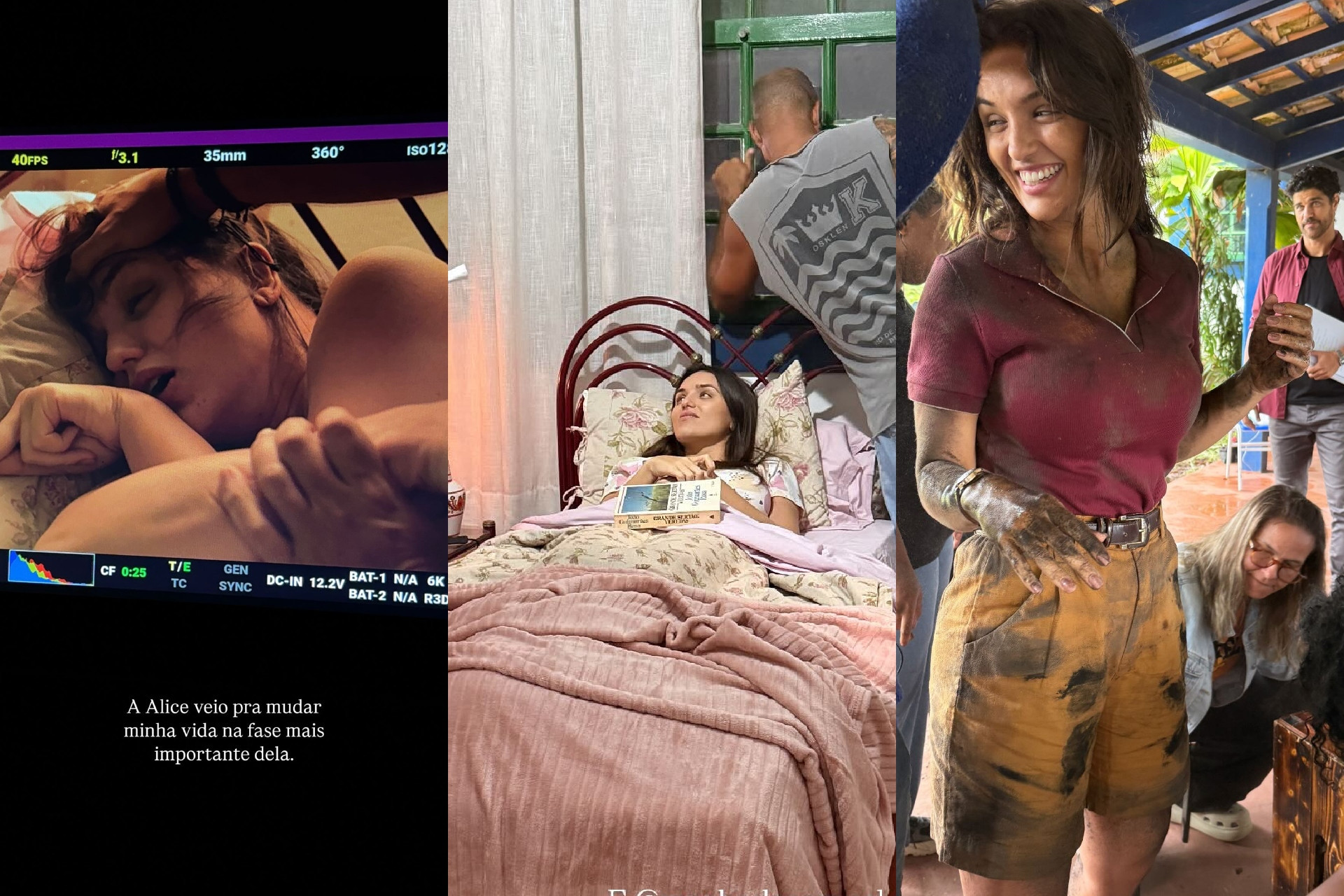 Rafa Kalimann gravando novo filme
 - Reprodução / Instagram 