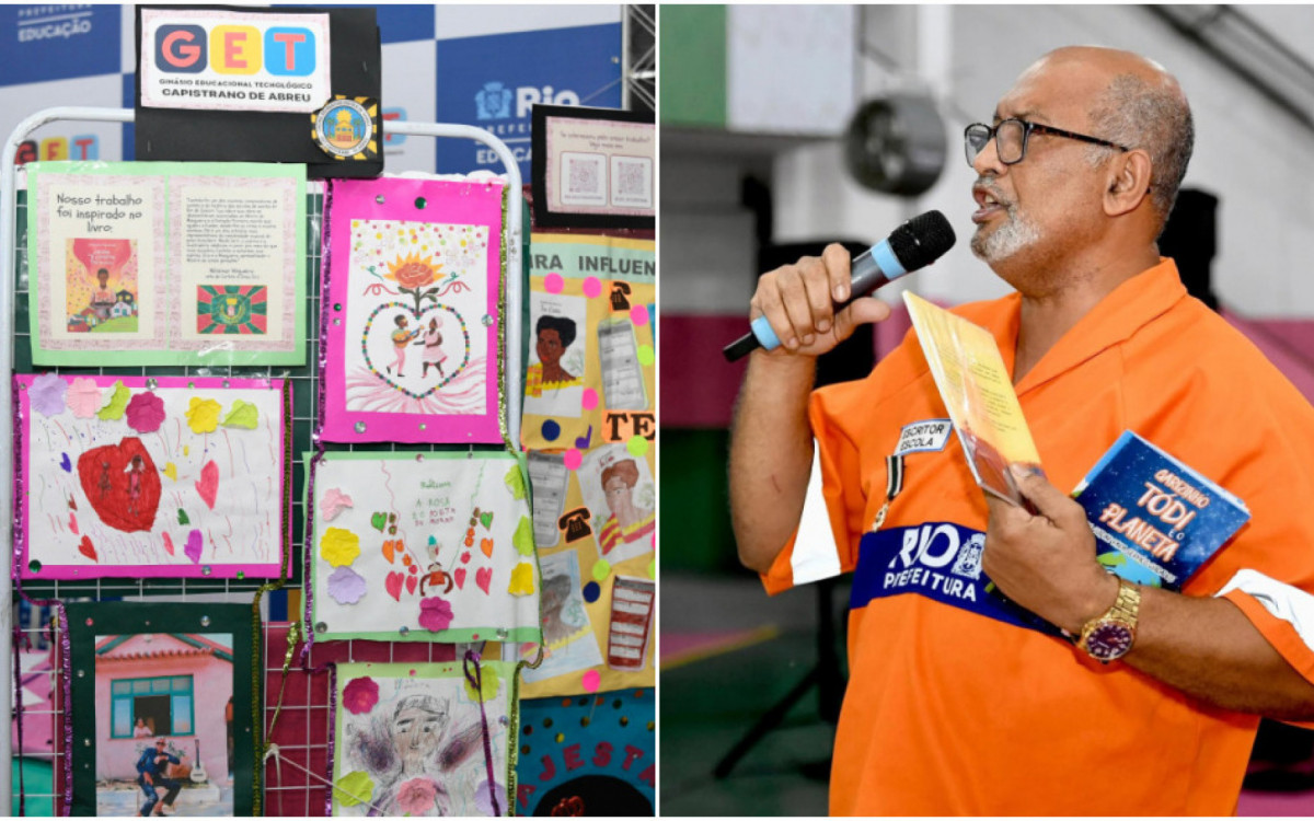 O gari e escritor Valdeci Boareto foi um dos palestrantes da FLIC Mangueira -  JM Arruda