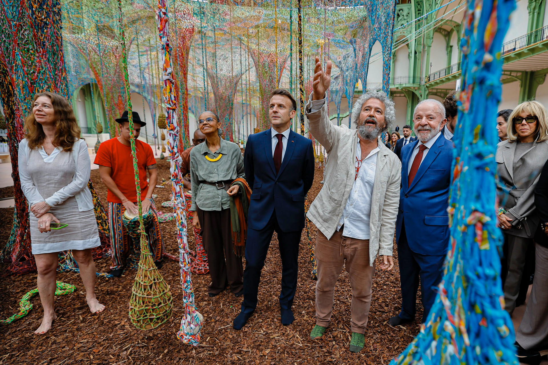 Lula visita exposição brasileira em museu na França - Ricardo Stuckert/PR