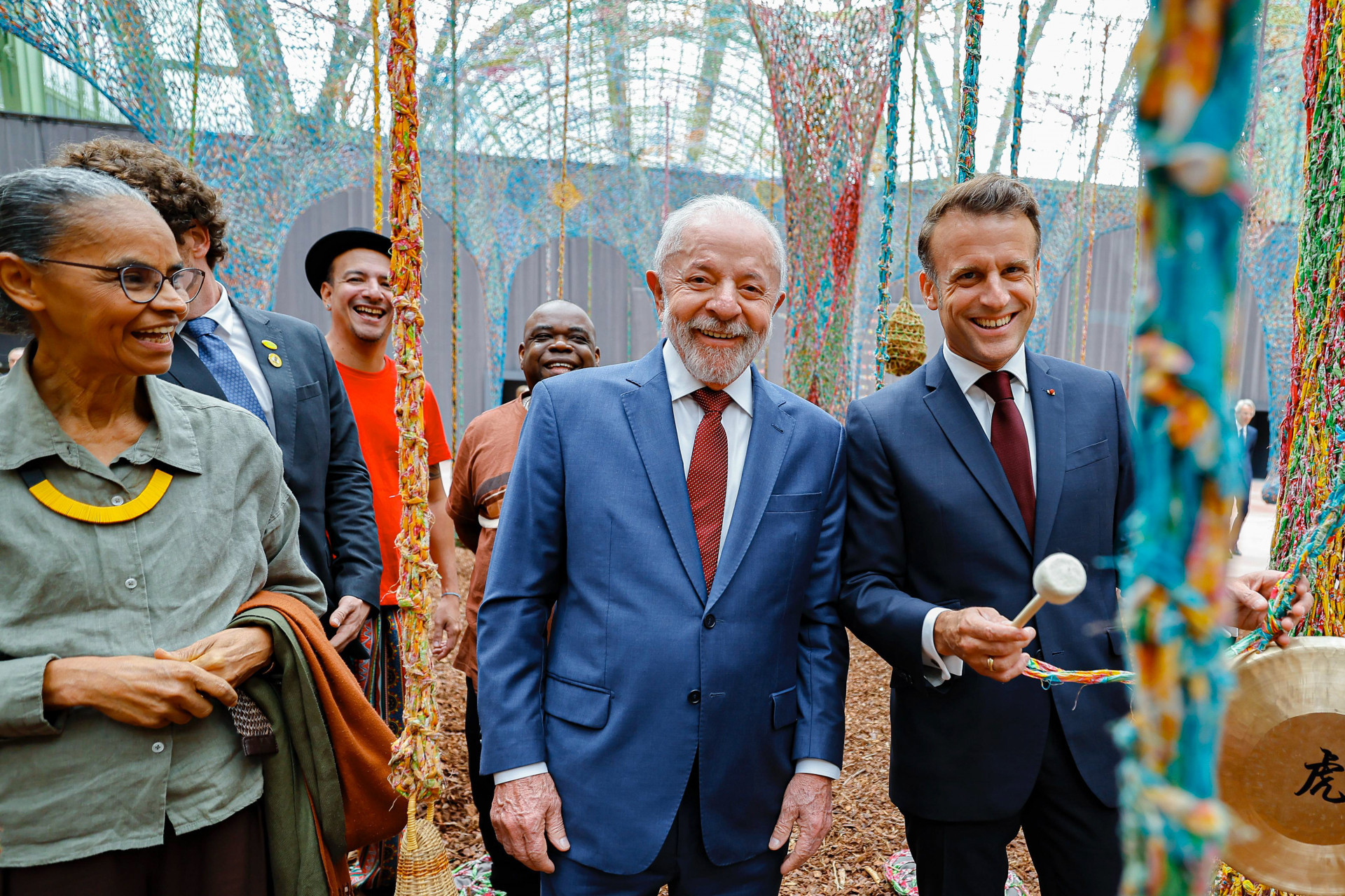 Lula visita exposição brasileira em museu na França - Ricardo Stuckert/PR