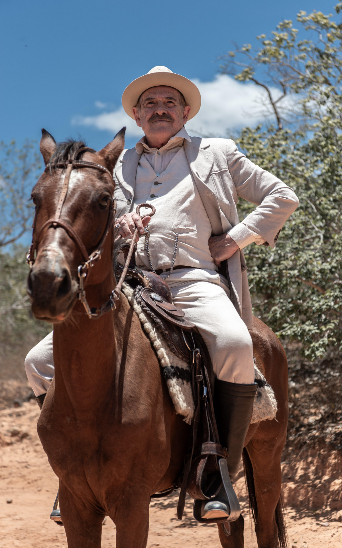 Coronel Elói (José De Abreu) em 'Guerreiros do Sol' - Globo/Estevam Avellar