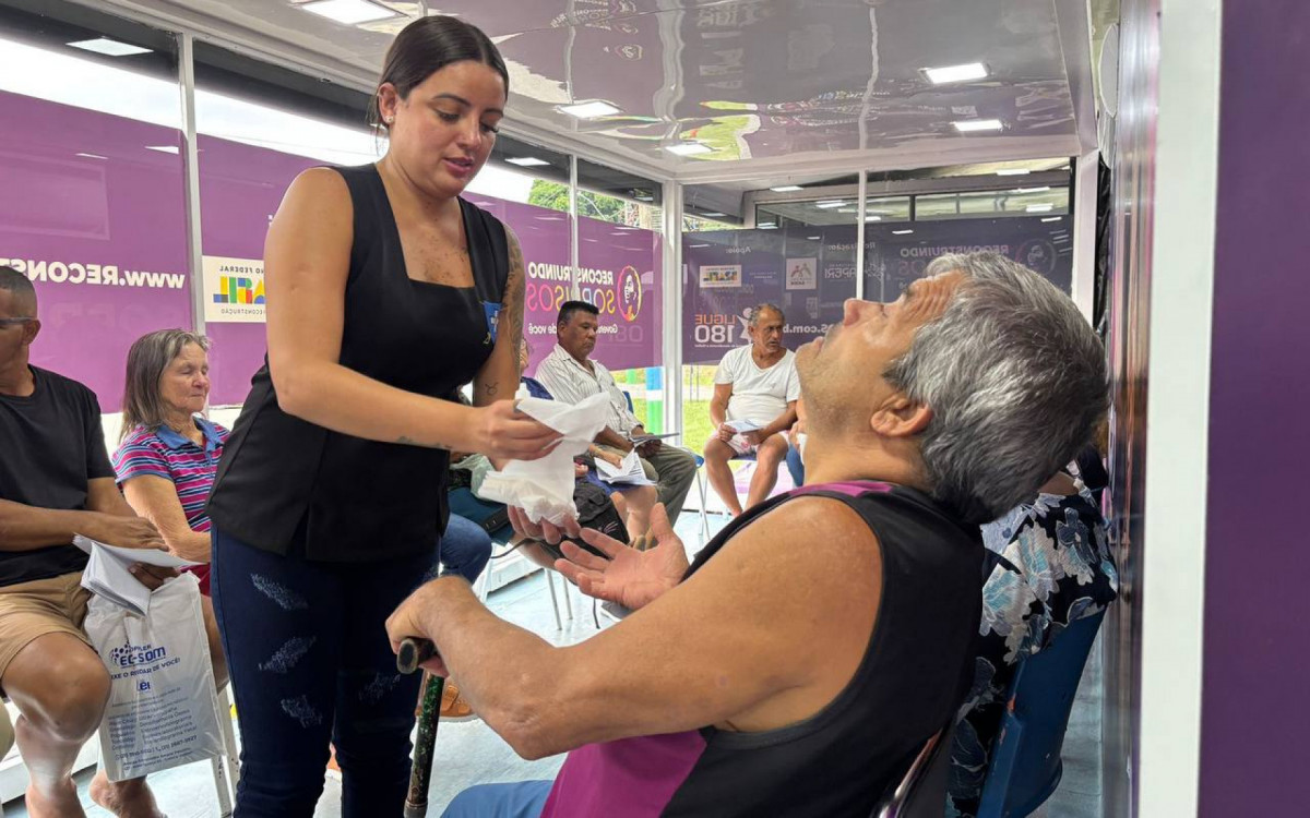 A aposentada Maria da Conceição, de 64 anos, moradora do Jardim Belo Horizonte, em Engenheiro Pedreira, foi uma das beneficiadas pela ação