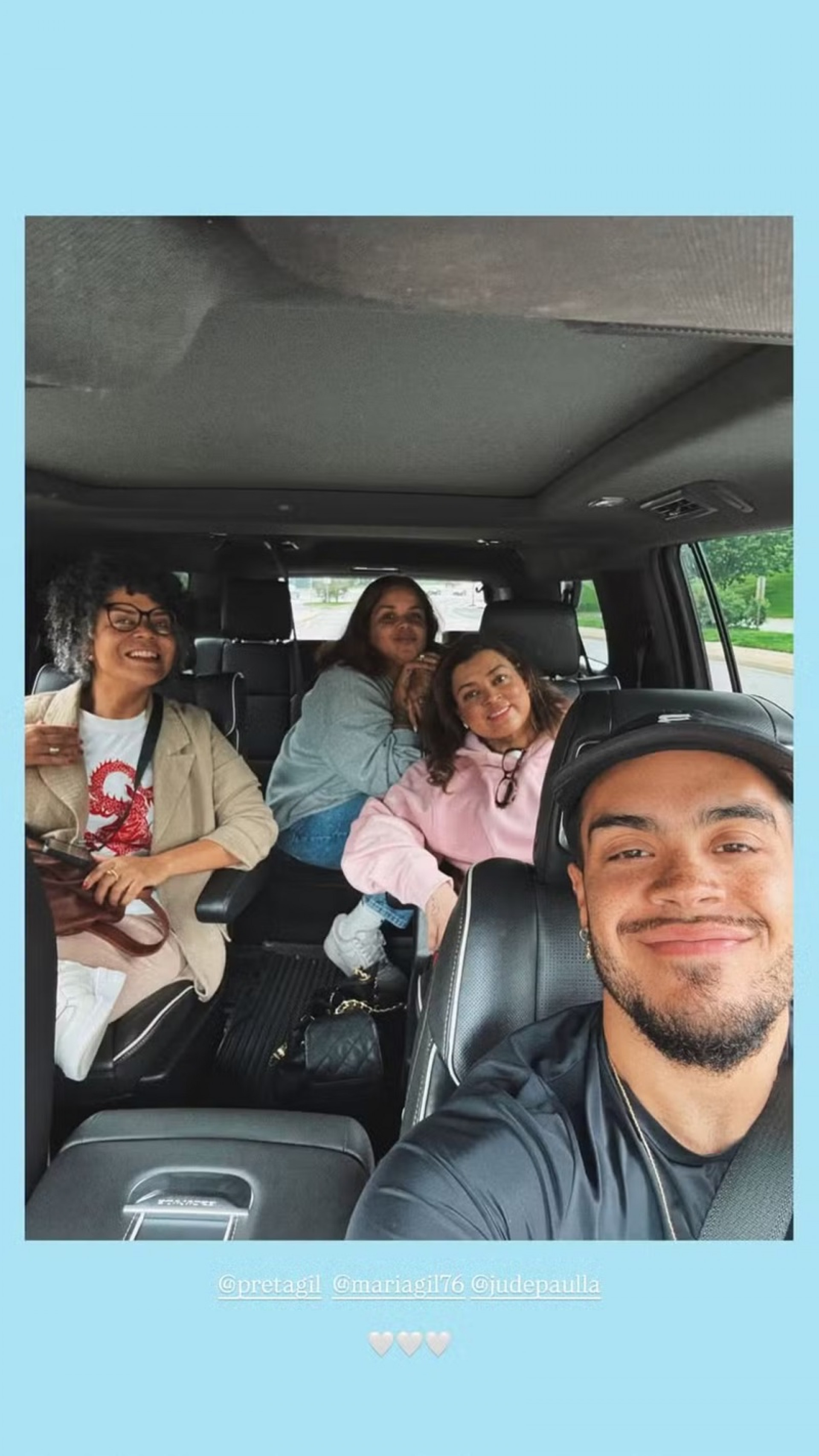 Fran Gil com Preta Gil, Maria Gil e Ju de Paulla - Reprodução/Instagram