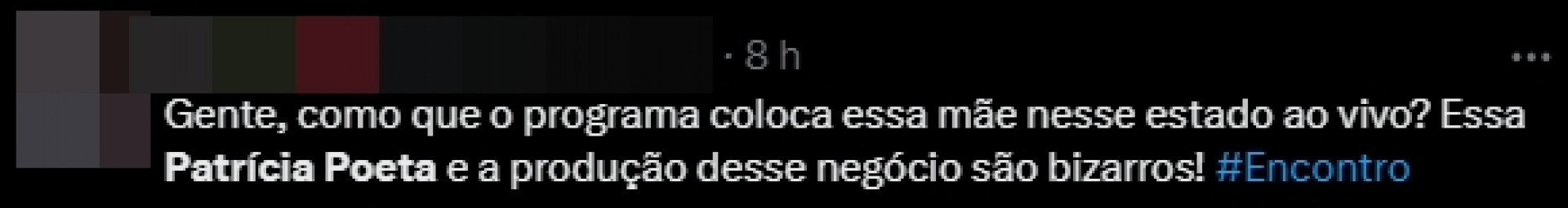 Print tirado na X, antigo Twitter - Reprodução/X