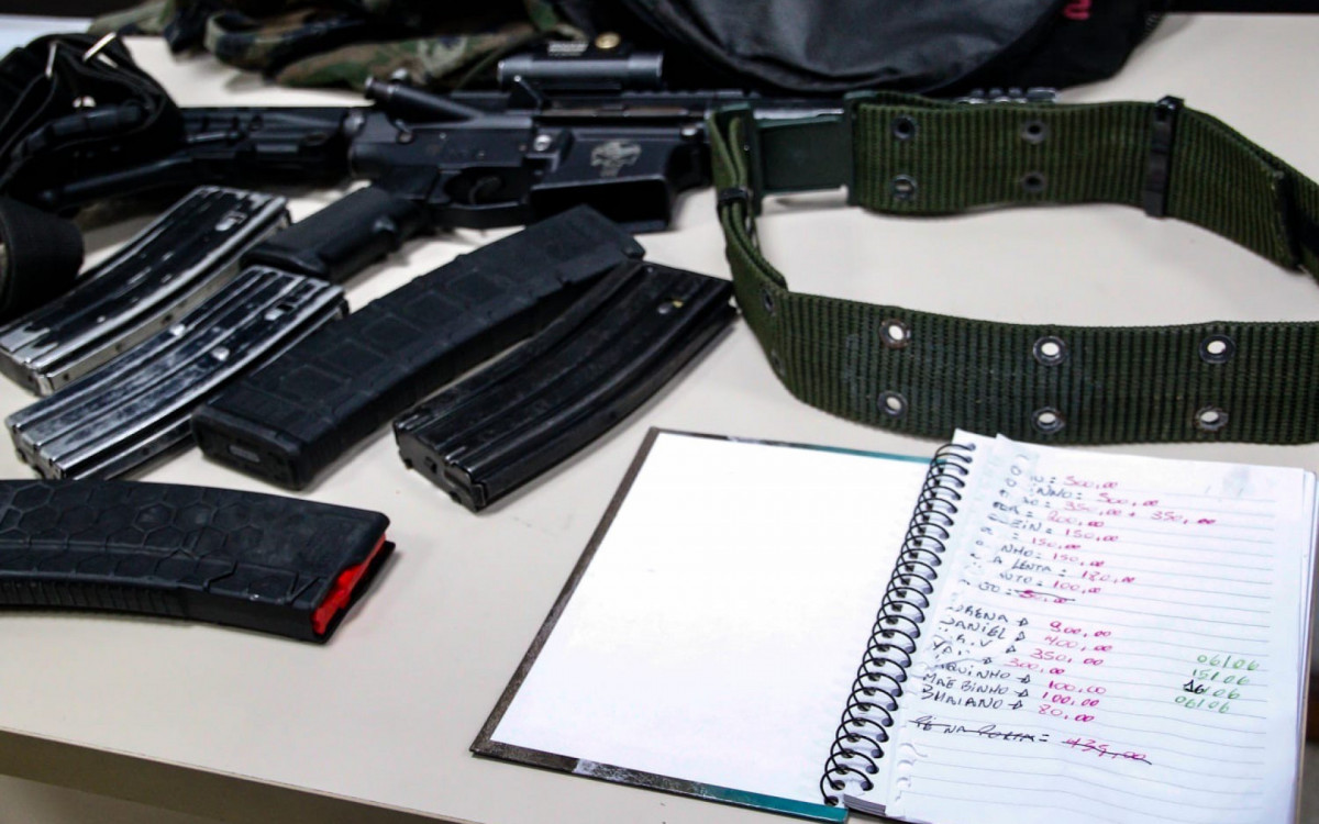 Material apreendido na operação - Divulgação