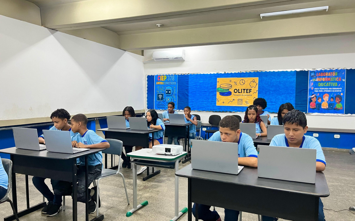 A premiação permitiu a construção de um moderno laboratório de informática no CIEP 378 Thereza Peixoto Gonçalves