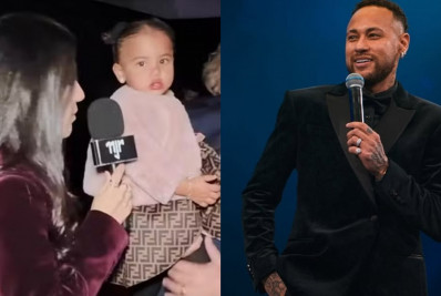 Mavie encanta a web ao 'dar entrevista' no leilão de Neymar