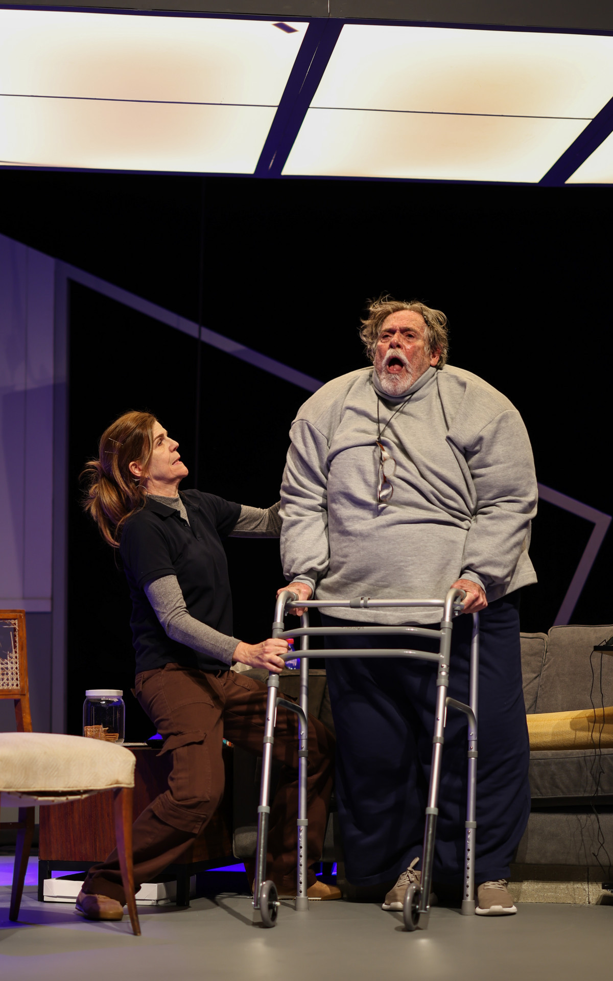 José de Abreu em cena no espetáculo 'A Baleia' - Nil Canine/Divulgação