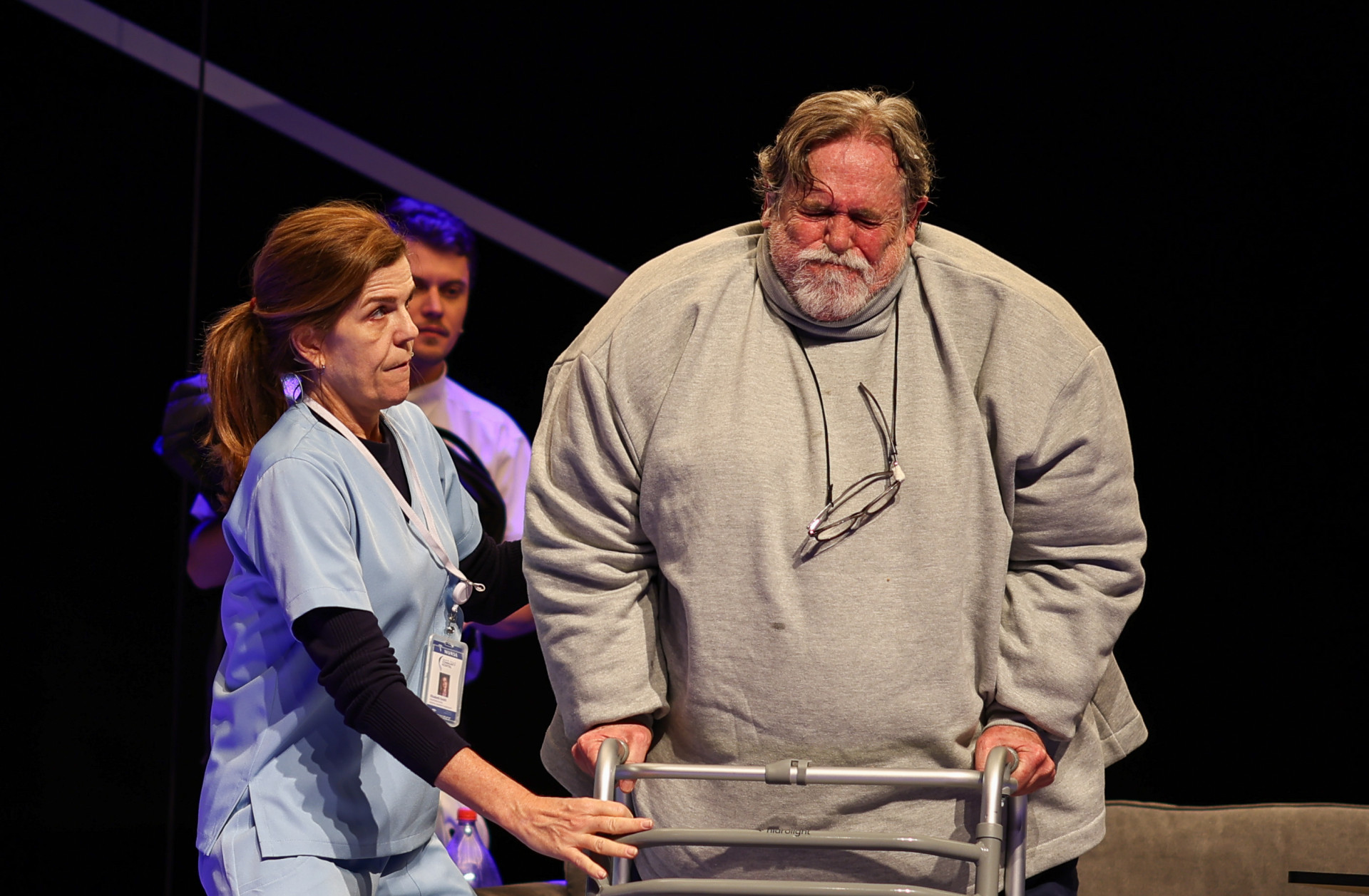 José de Abreu em cena no espetáculo 'A Baleia' - Nil Canine/Divulgação