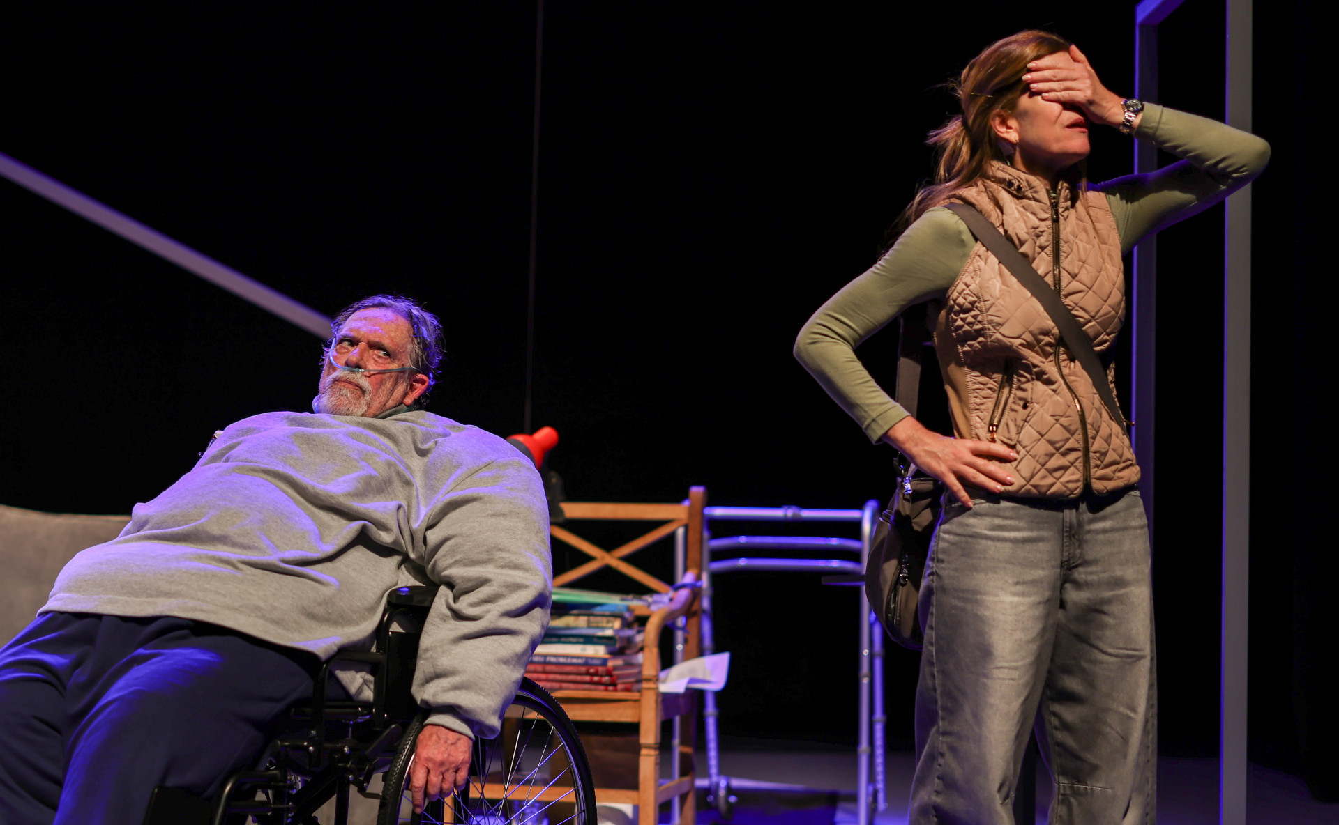 José de Abreu em cena no espetáculo 'A Baleia' - Nil Canine/Divulgação