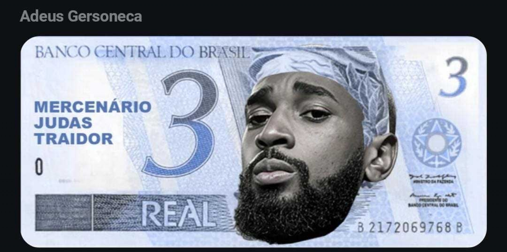 Torcida do Flamengo protesta contra Gerson em embarque para os Estados Unidos - Internet