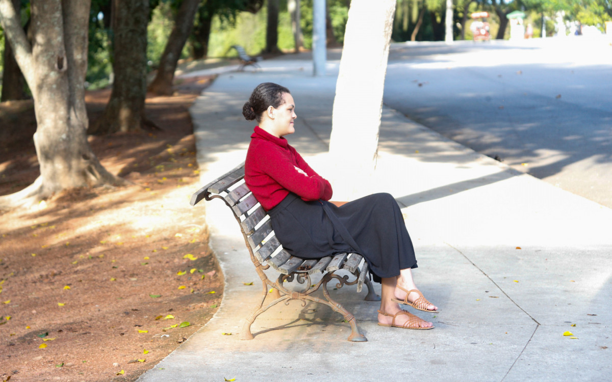 Frio na Quinta da Boa da Vista, nesta sexta-feira (13)