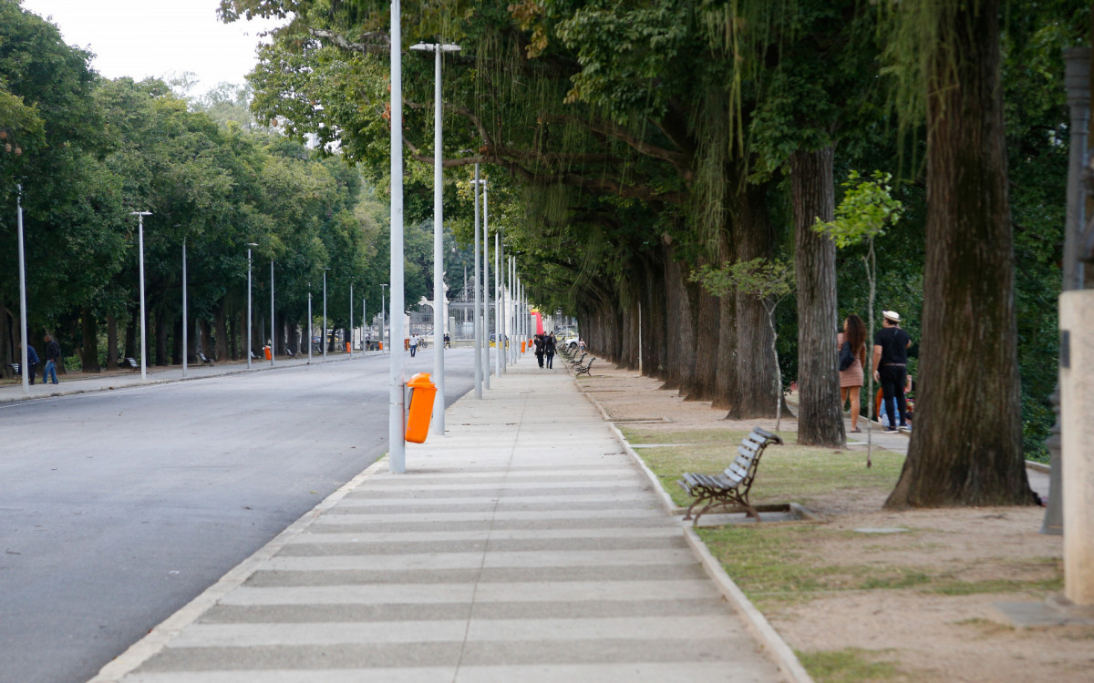 Clima tempo na quinta da Boa da Vista, nesta sexta-feira (13).