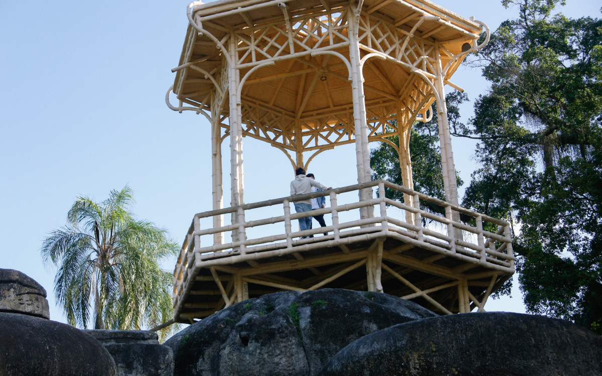 Clima tempo na Quinta da Boa da Vista, nesta sexta-feira (13)