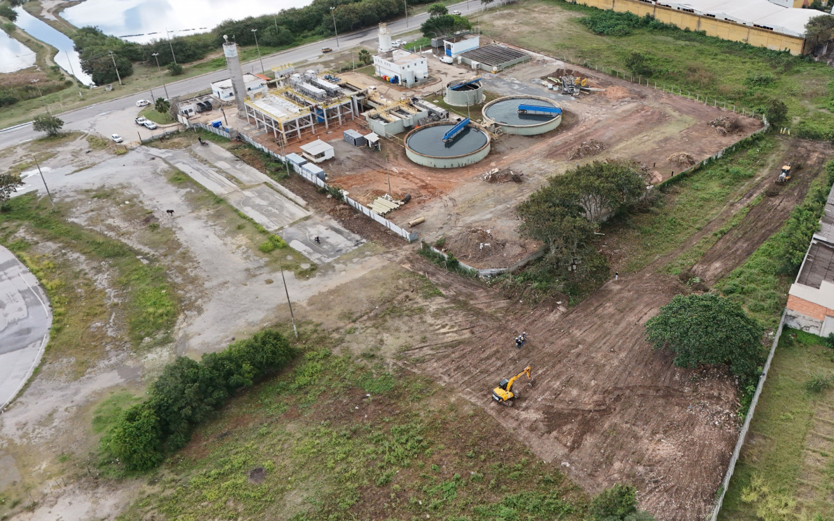 Obras de ampliação da ETE