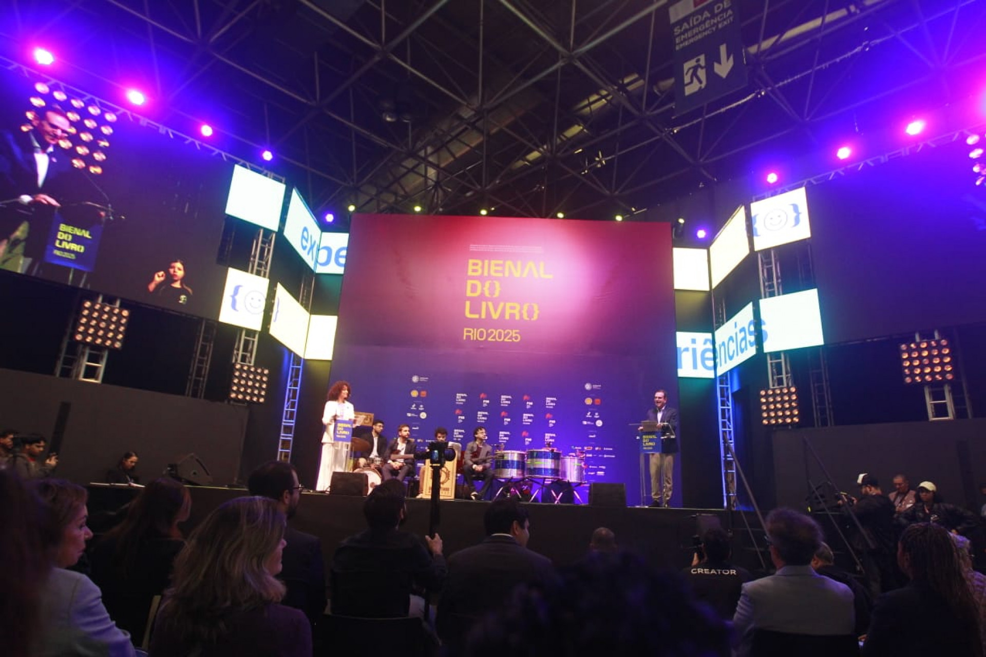 Cerimônia na manhã desta sexta-feira (13) deu início à 22ª edição da Bienal do Livro - Reginaldo Pimenta / Agência O Dia