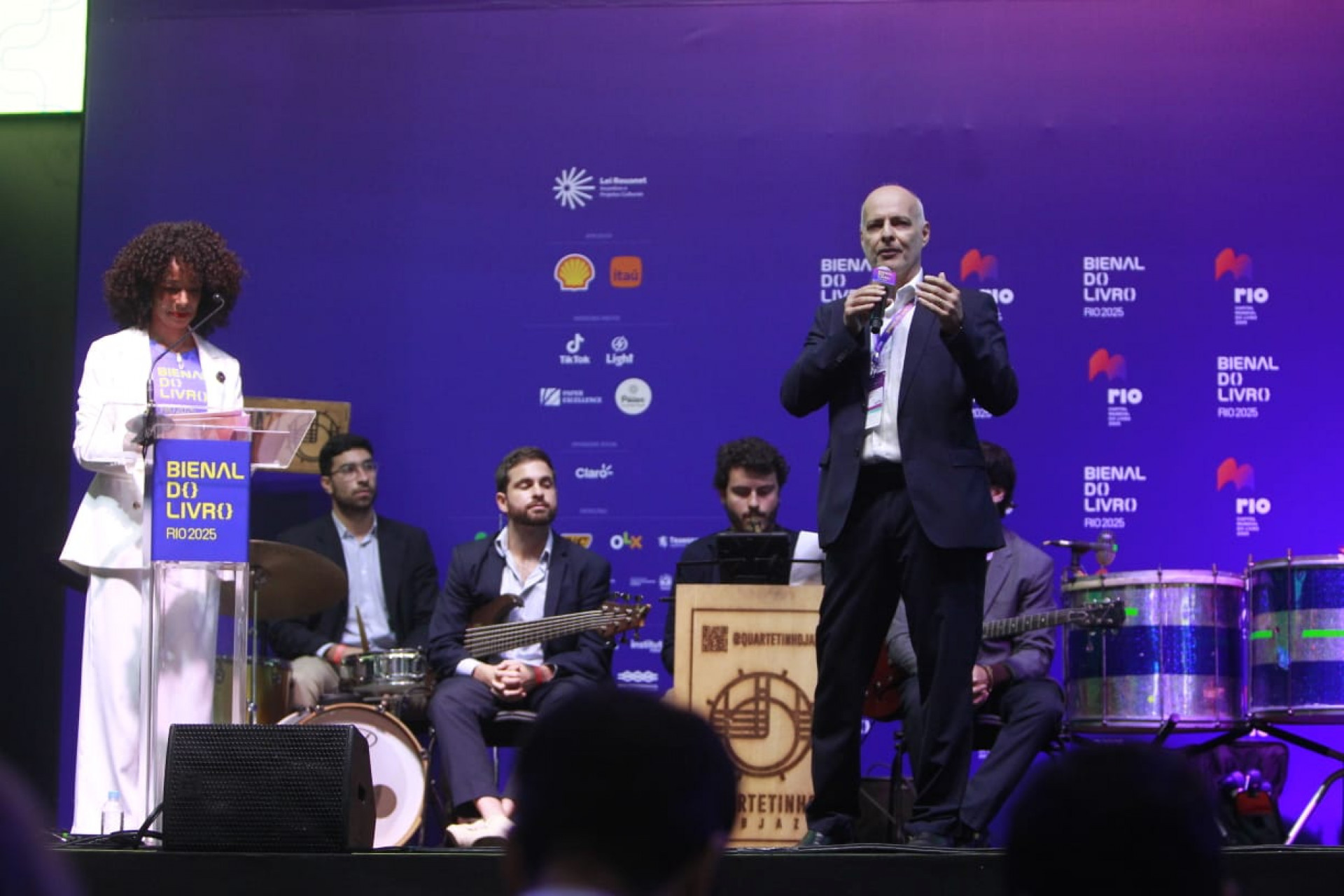 Cerimônia, com presença do prefeito Eduardo Paes, abre a 22ª edição da Bienal do Livro - Reginaldo Pimenta / Agência O Dia