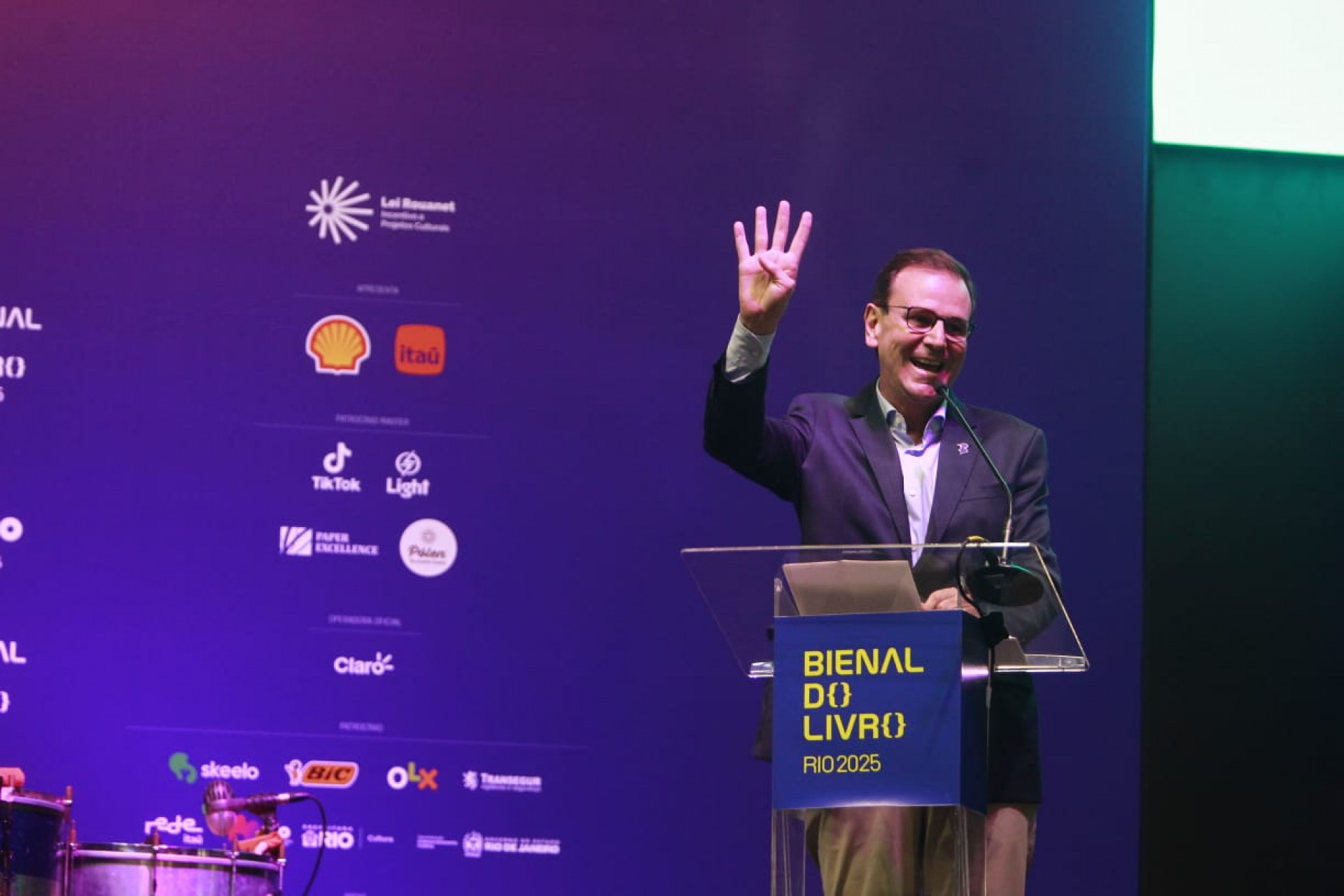 Cerimônia na manhã desta sexta-feira (13) deu início à 22ª edição da Bienal do Livro - Reginaldo Pimenta / Agência O Dia