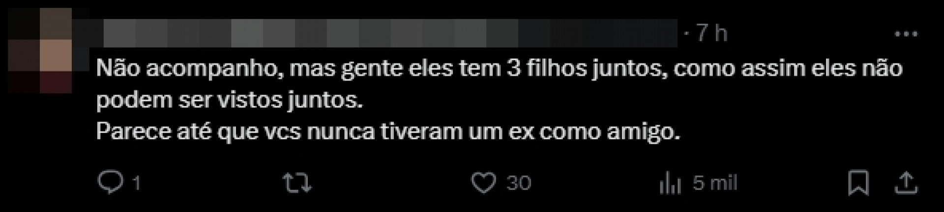Print tirado da X - Reprodução/Instagram