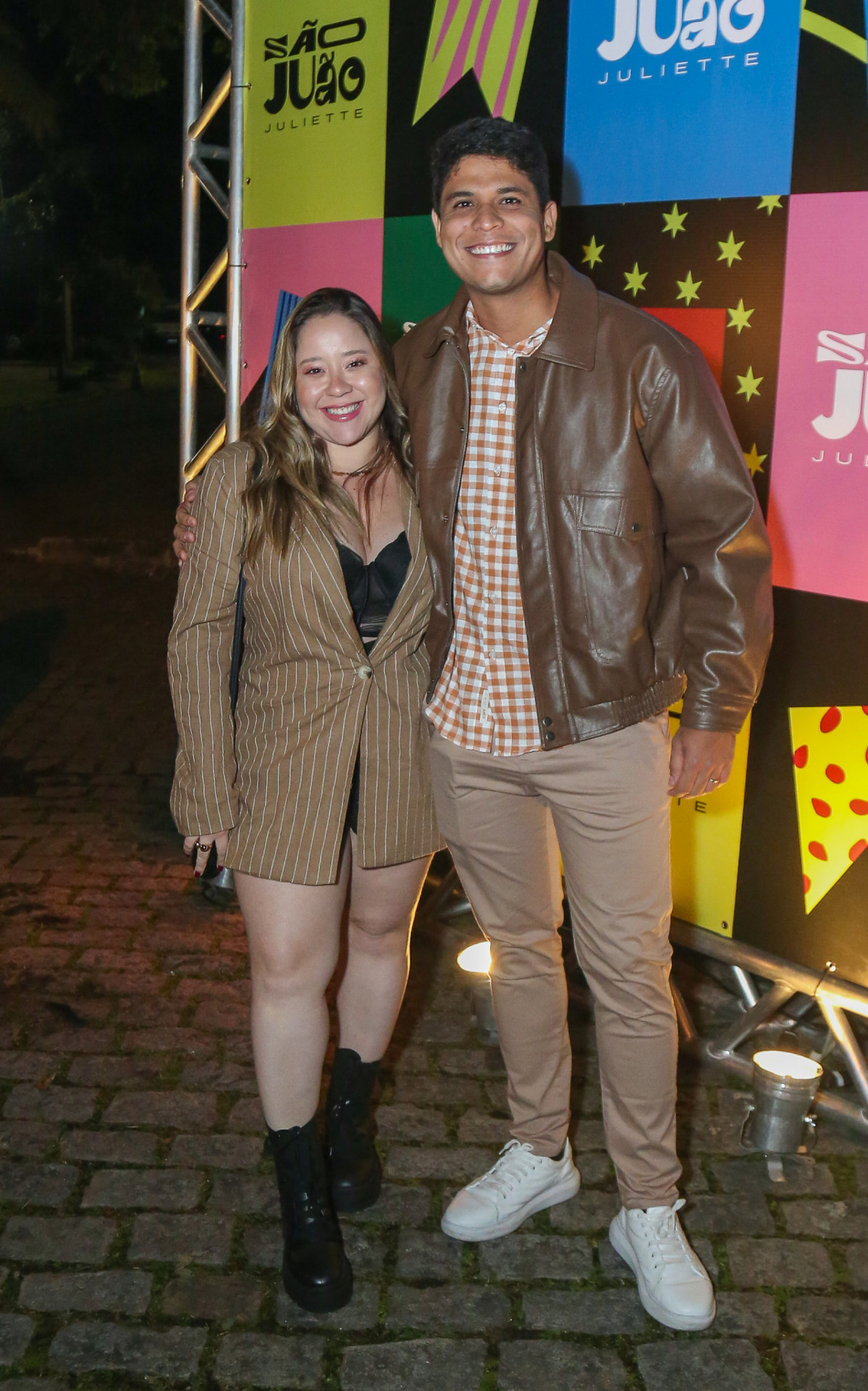 Guilherme Vilar com a mulher, Leticia Tavares