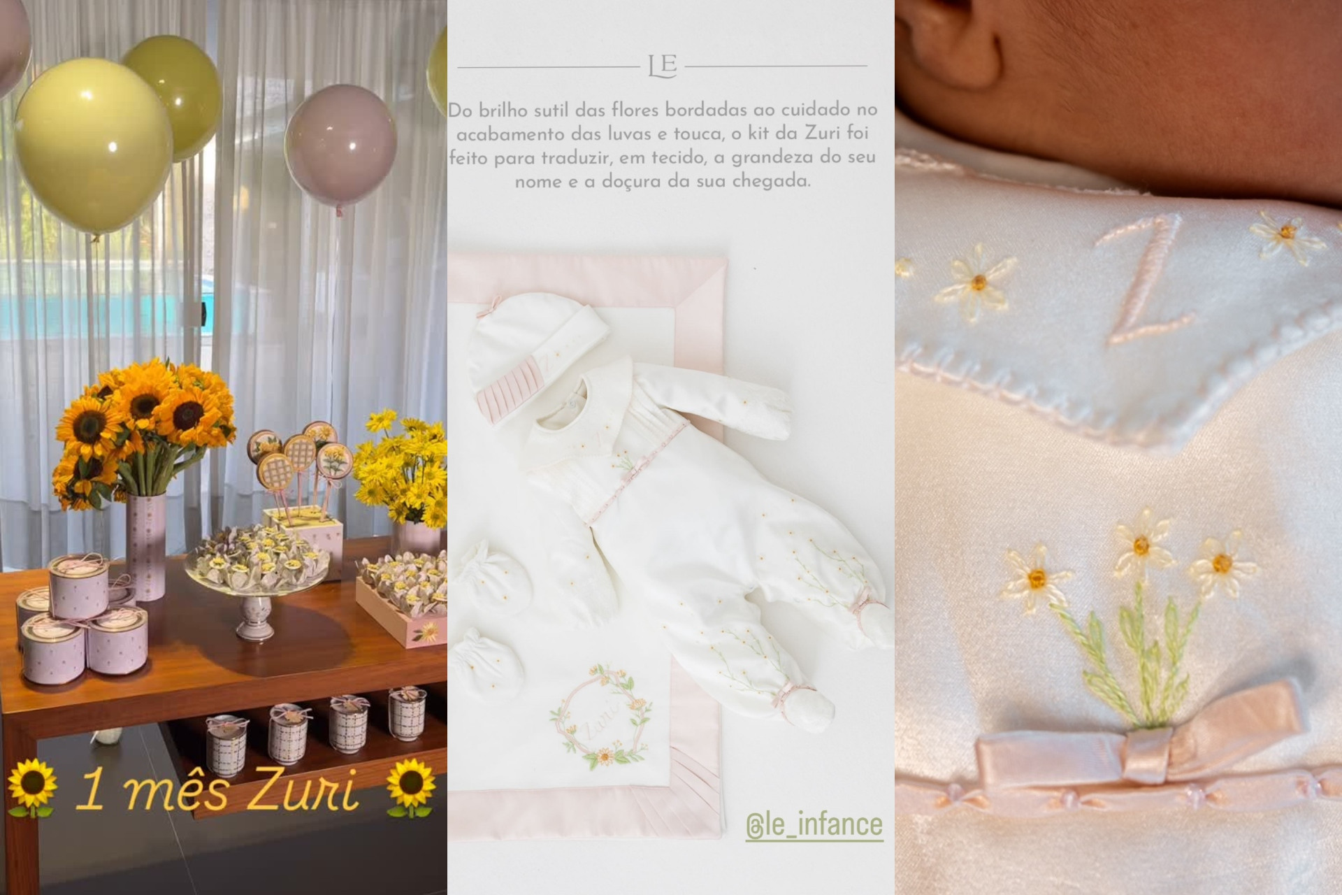 Ludmilla e Brunna Gonçalves comemoram primeiro mesversário de Zuri com tema de girassol 
 - Reprodução / Instagram 