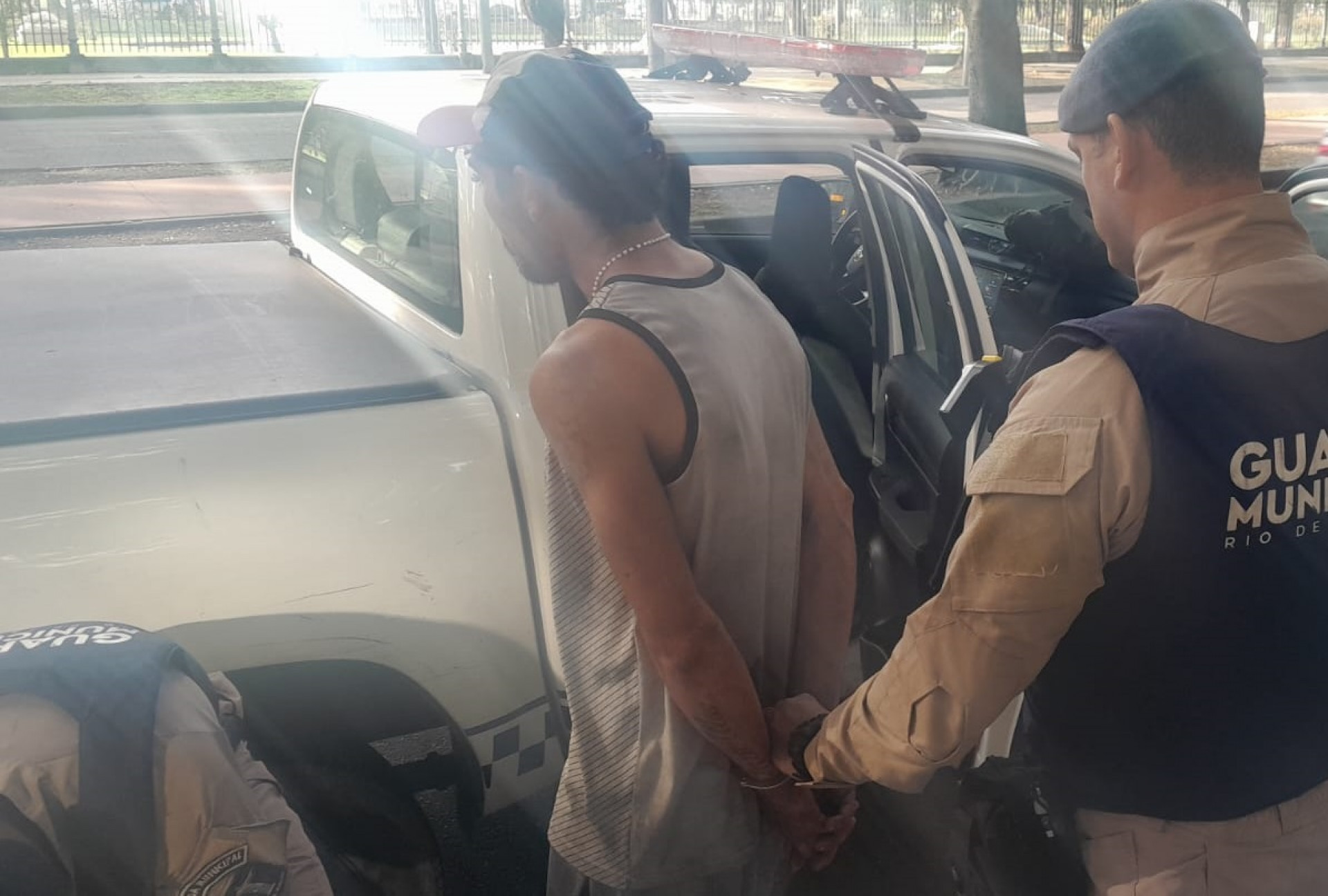 Caso aconteceu na Rua Augusto Severo - Divulgação / Guarda Municipal