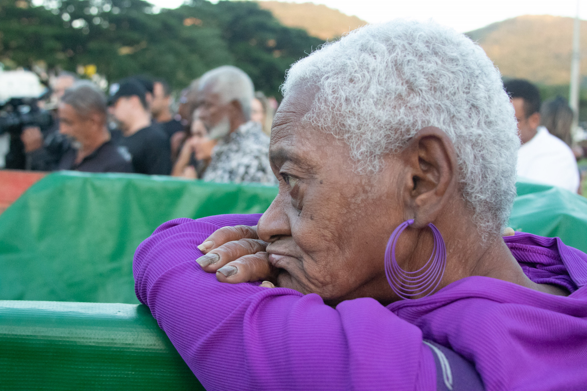 Enterro de Bira Presidente, fundador do Cacique de Ramos, nesta segunda-feira (16) - &Eacute;rica Martin/Ag&ecirc;ncia O Dia 