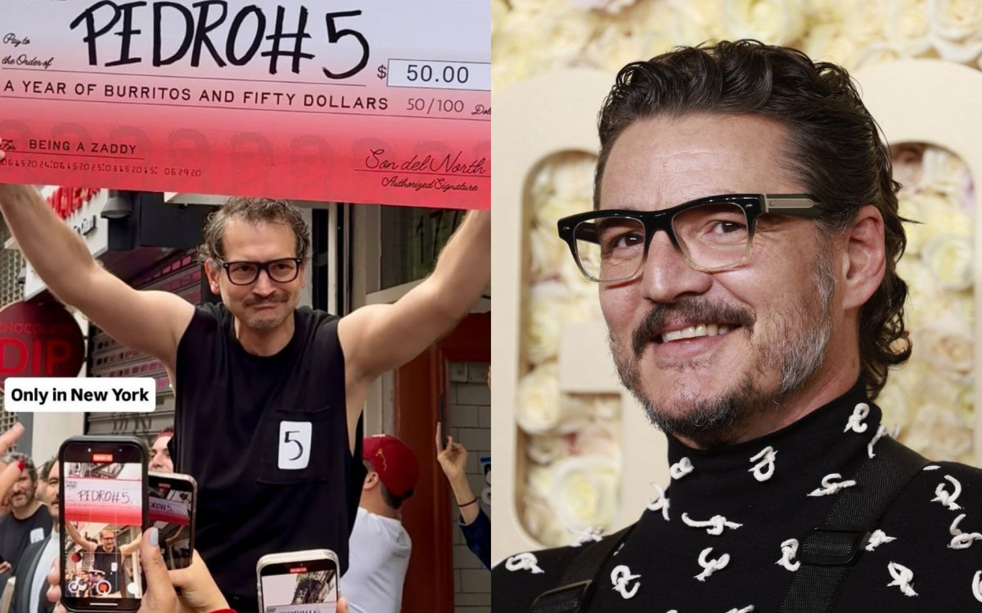 Sósia de Pedro Pascal vence concurso em Nova York - Reprodução Instagram / AFP
