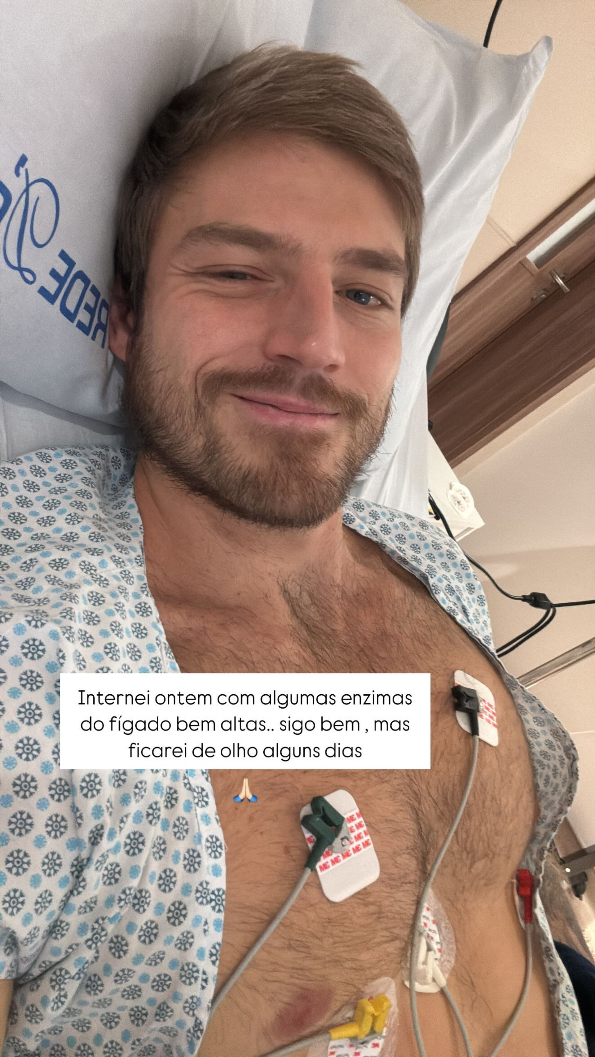 Kaique Cerveny contou que está com enzimas do fígado altas - Reprodução/Instagram