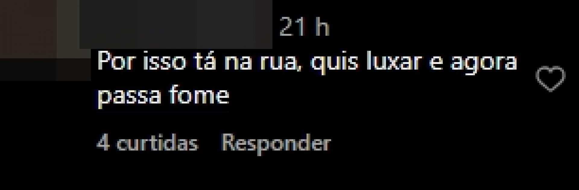 Print tirado de uma página do Instagram - Reprodução/Instagram