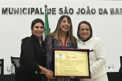 Câmara reconhece gestão positiva na cidade e concede honraria a prefeita