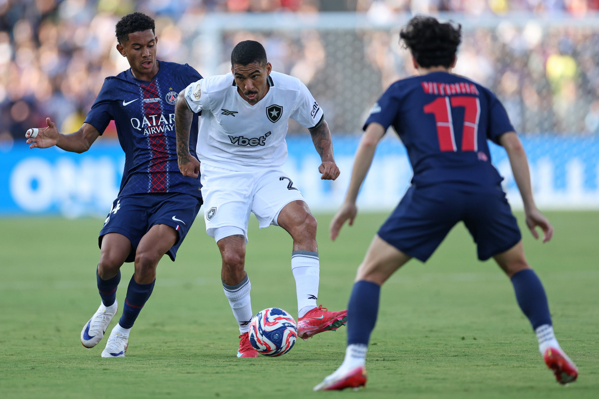 Botafogo enfrentou o PSG, nesta quinta-feira (19), no Rose Bowl, em Pasadena, pela 2ª rodada da fase de grupos do Mundial de Clubes - Vitor Silva/Botafogo