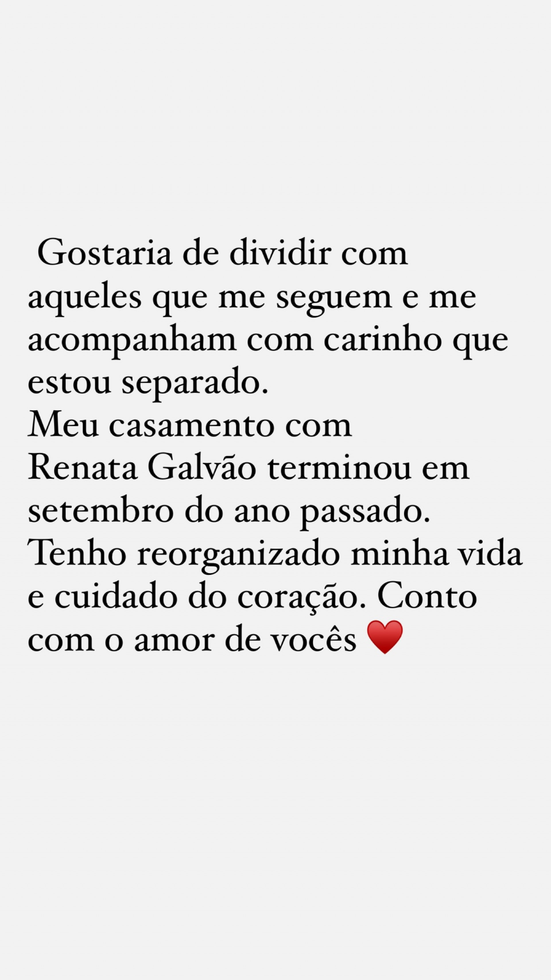 Paulo Miklos usou as redes sociais para anunciar fim do casamento  - Reprodução/Instagram 