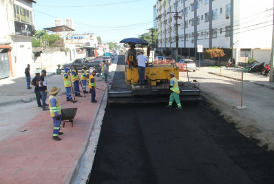 Trecho do MUVI no bairro Estrela do Norte é pavimentado