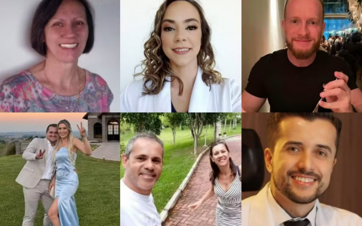 Da esquerda para a direita: Leane Elizabeth Herrmann, Leise Herrmann Parizotto, Leandro Luzzi, Fabio Luiz Izycki, Juliane Jacinta Sawicki, Everaldo da Rocha, Janaina Moreira Soares da Rocha e Andrei Gabriel de Melo