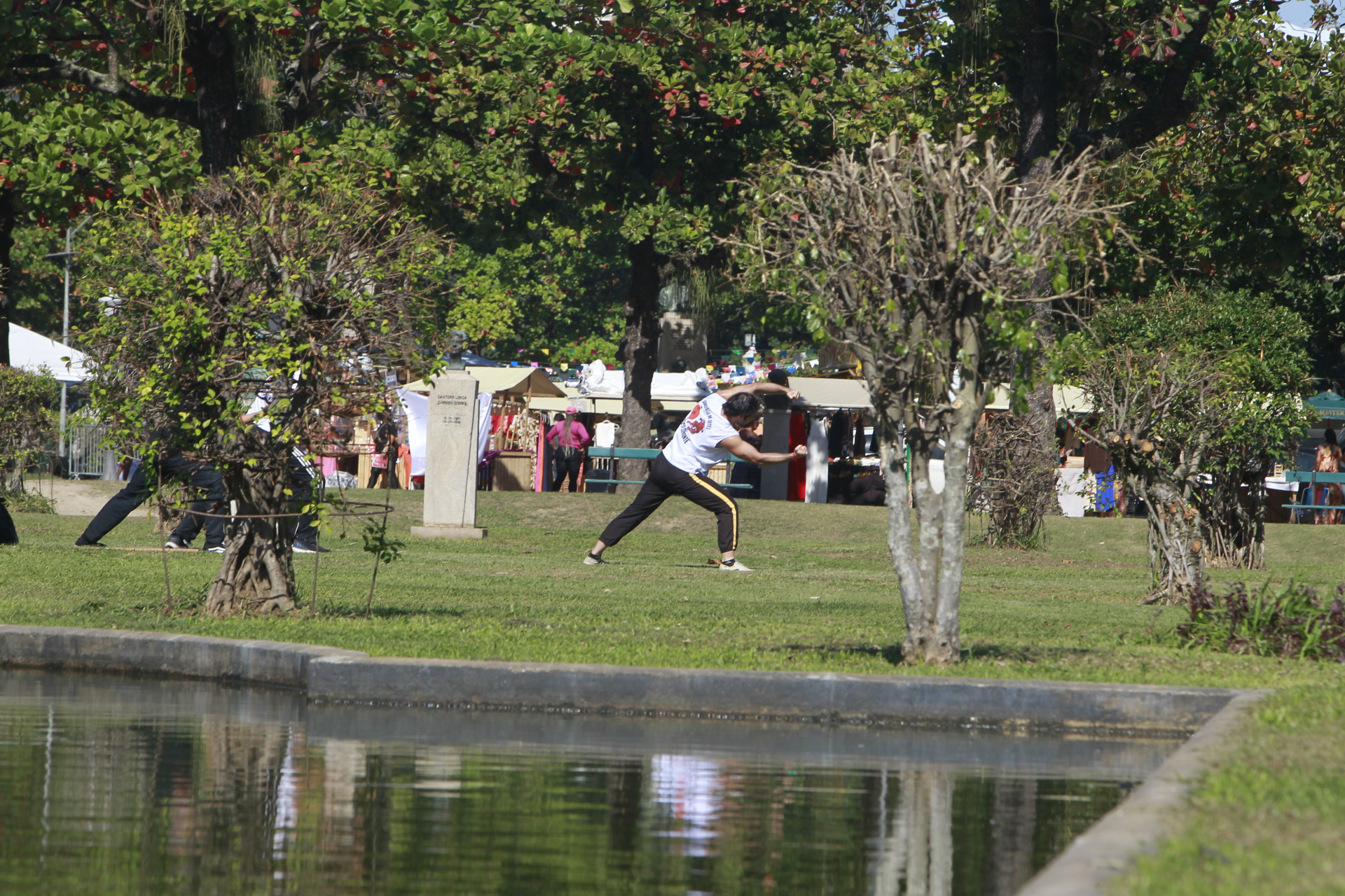 Tempo est&aacute;vel possibilitou exerc&iacute;cios na Pra&ccedil;a Paris, na Gl&oacute;ria - Reginaldo Pimenta/Ag&ecirc;ncia O Dia