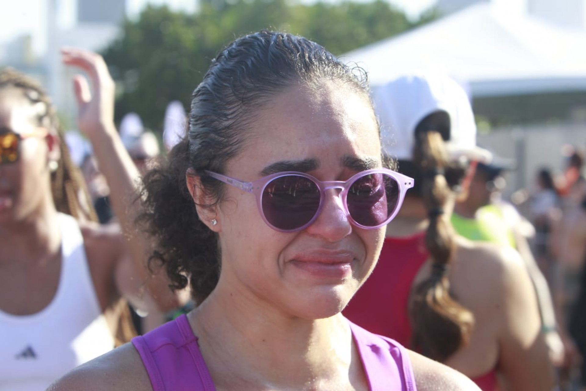 Chegada dos corredores foi marcada por muita emoção e choros - Reginaldo Pimenta/Agência O Dia