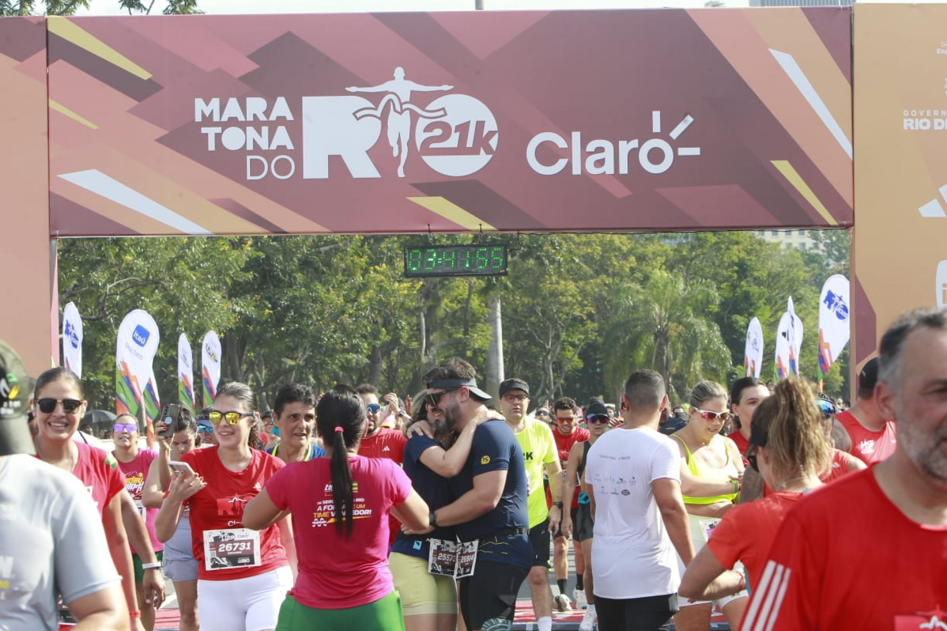 Corredores fizeram a prova dos 21km neste sábado (21) - Reginaldo Pimenta/Agência O Dia