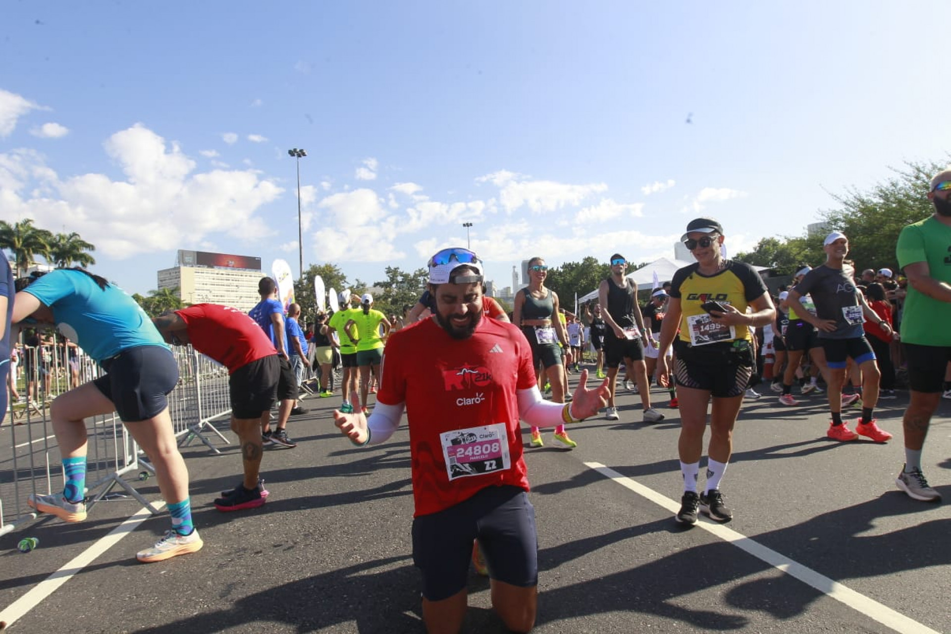 Marcelo Pereira veio ao Rio para participar da Meia Maratona - Reginaldo Pimenta/Agência O Dia