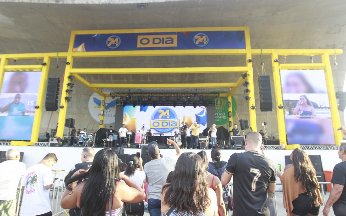 Aniversário 74 anos do Jornal O Dia, no parque Madureira, neste domingo (22).
