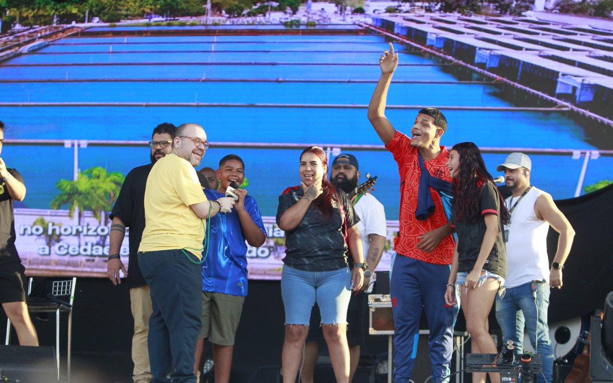 Aniversário 74 anos do Jornal O Dia, no parque Madureira, neste domingo (22).
