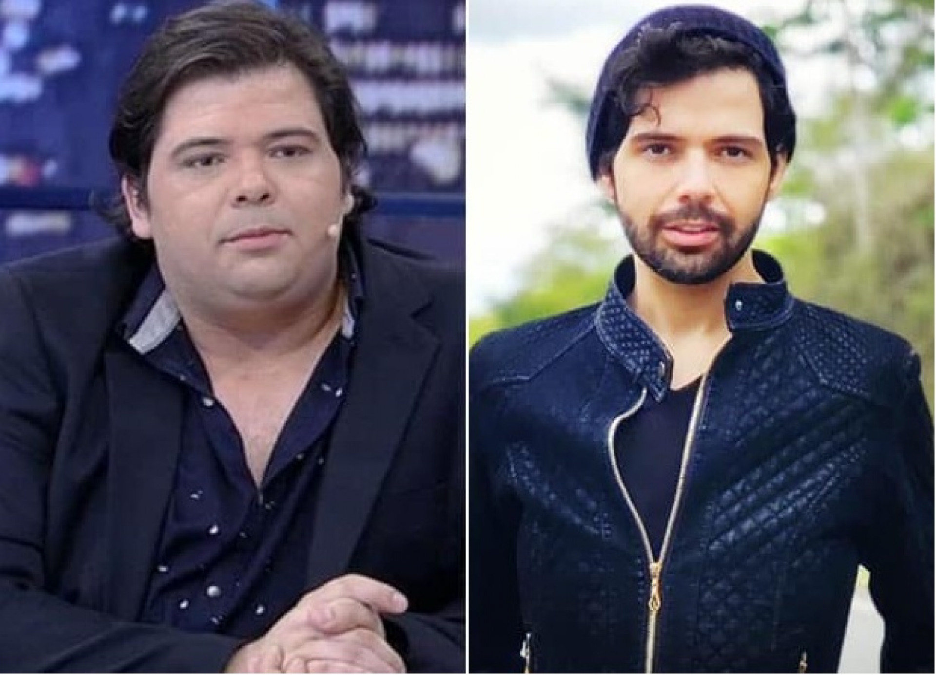 Antes e depois do humorista Gustavo Mendes  - Reprodução/Instagram 