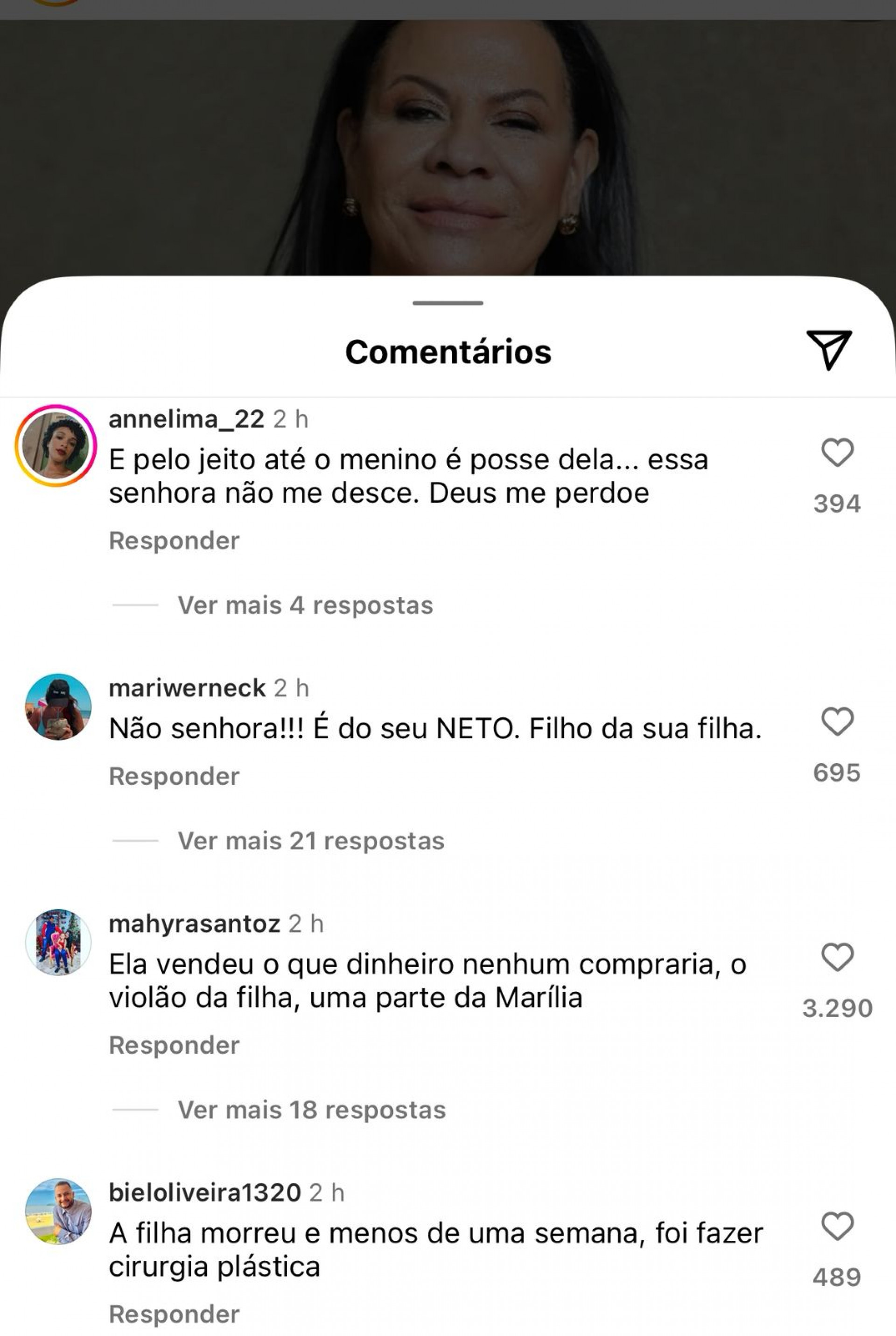 Print tirado de uma página do Instagram - Reprodução/Instagram
