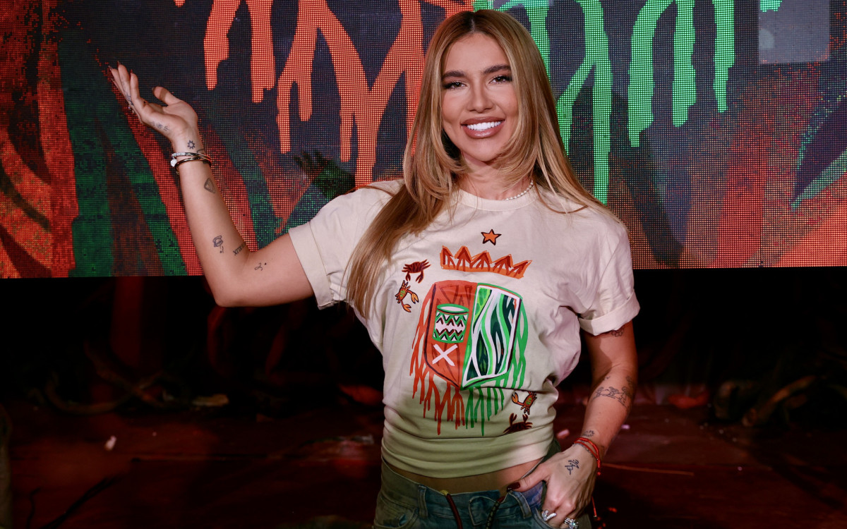 Virginia Fonseca marca presença no lançamento do enredo da Grande Rio