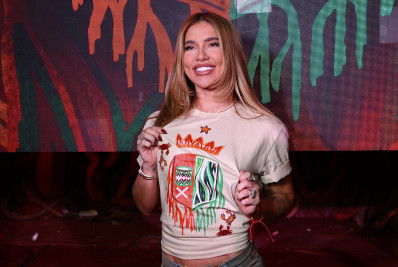 Virginia Fonseca comparece ao lançamento do enredo da Grande Rio